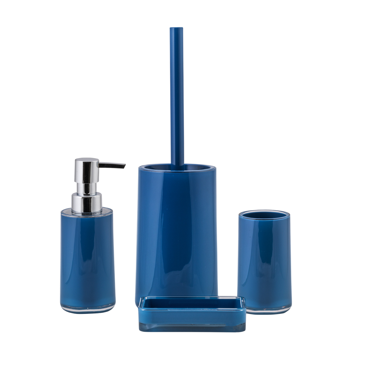 Дозатор для жидкого мыла "aya" акрил (темно-синий) (1/12) "swensa" swp-7018dbl-01