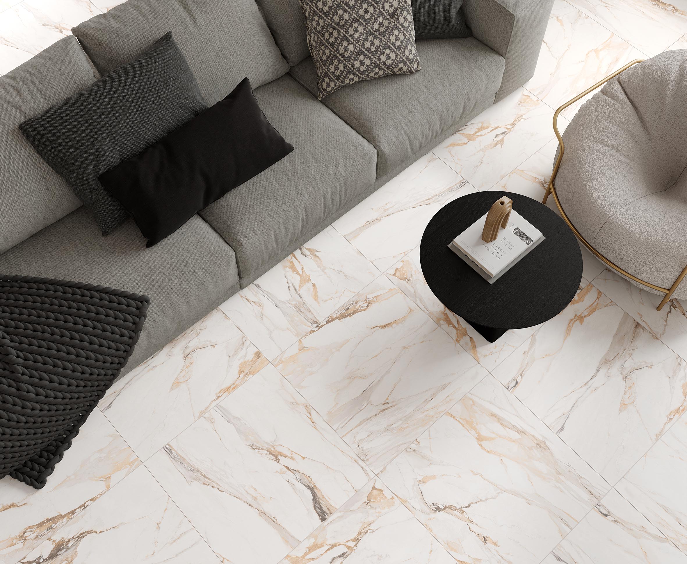 Statuario porshe керамогранит полированный 60x60