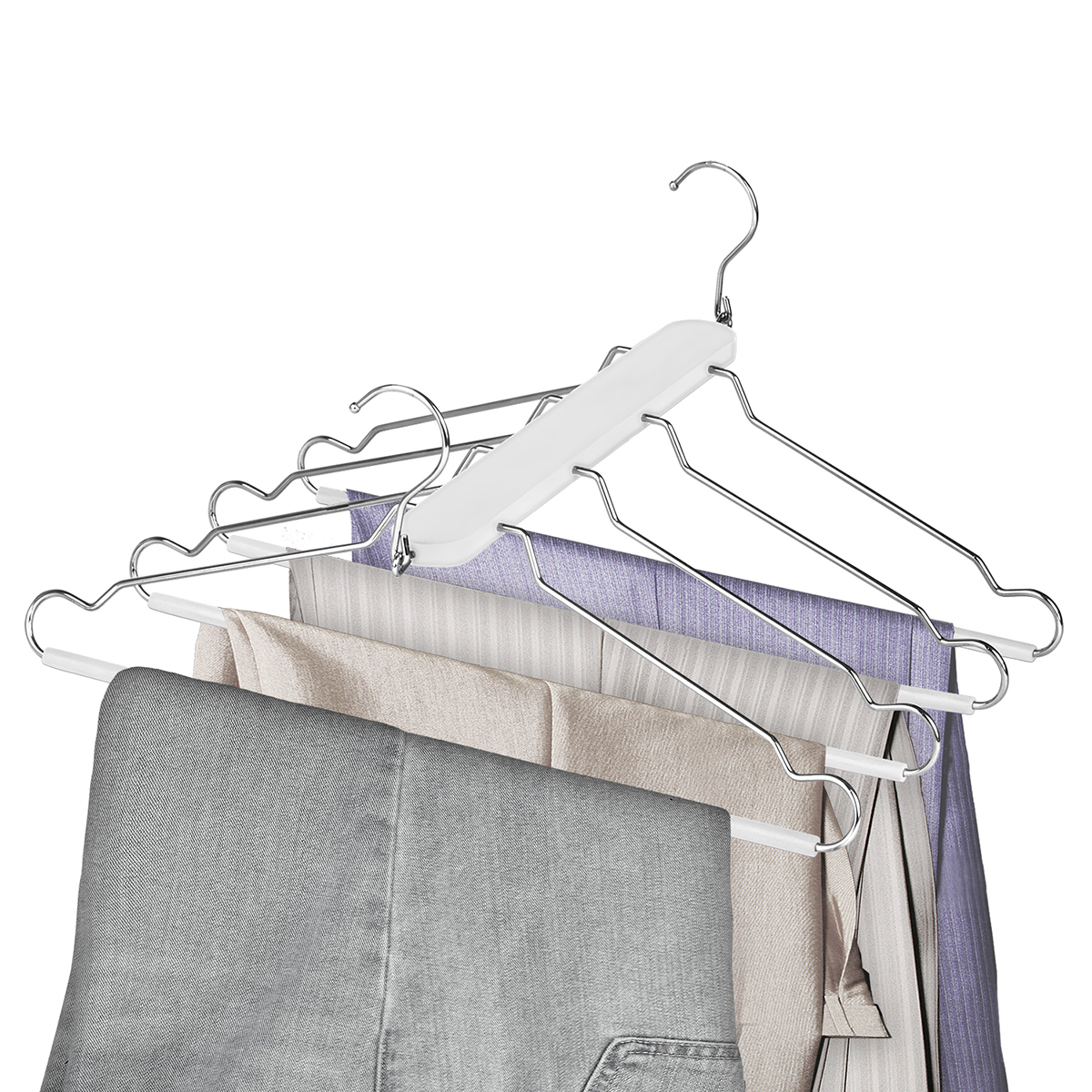 Вешалка-трансформер "japanese" 4-х уровневая, белая (1/24) "valiant" jw-18082