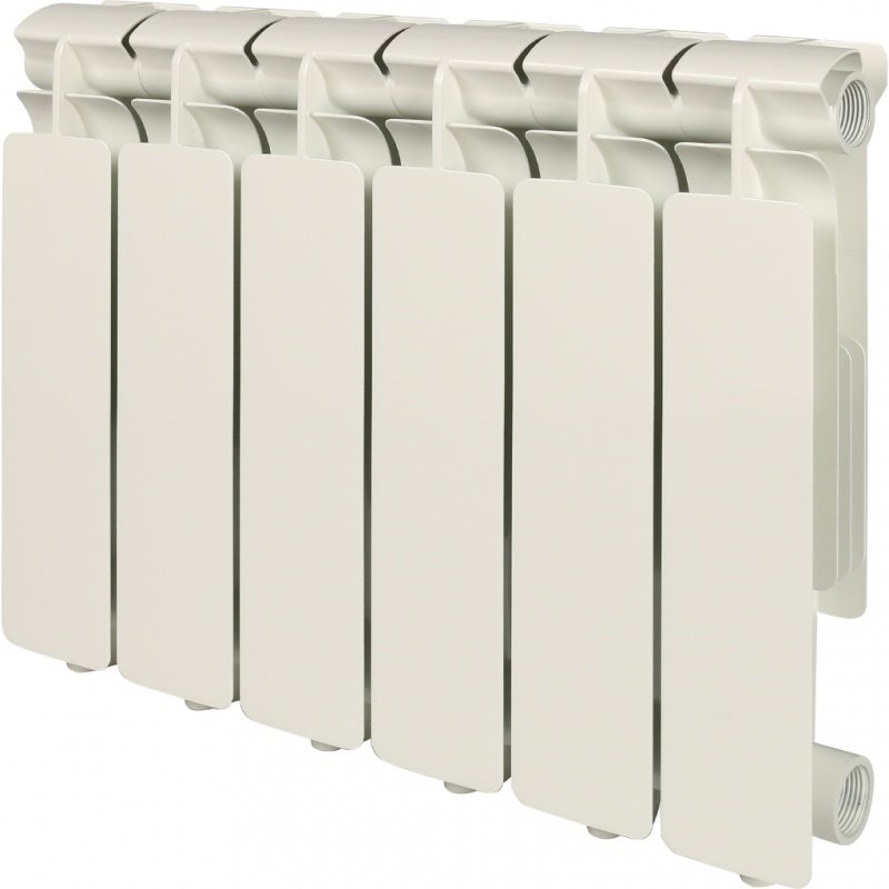 Радиатор STOUT Bravo 350 мм 6 секций, алюминий (боковое подключение)