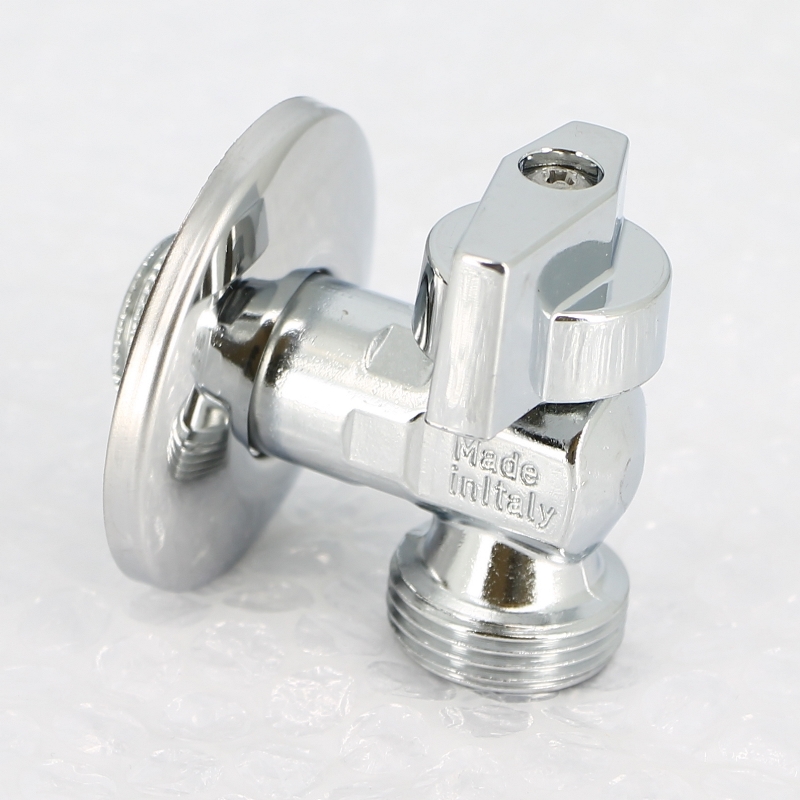 Кран шаровый угловой 1/2''х3/4" НН для подключения стиральных/посудомоечных машин с ро UNI-FITT хром