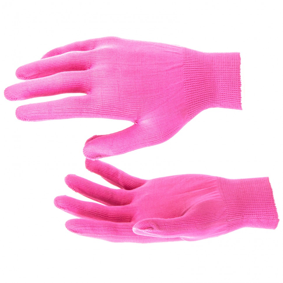 Перчатки Нейлон, 13 класс, цвет розовая фуксия, L (67821)