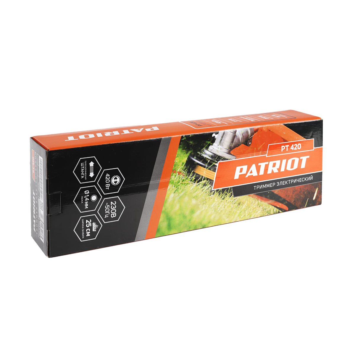 Триммер электрич. pt-420  420 вт (1/6) "patriot" 250306420