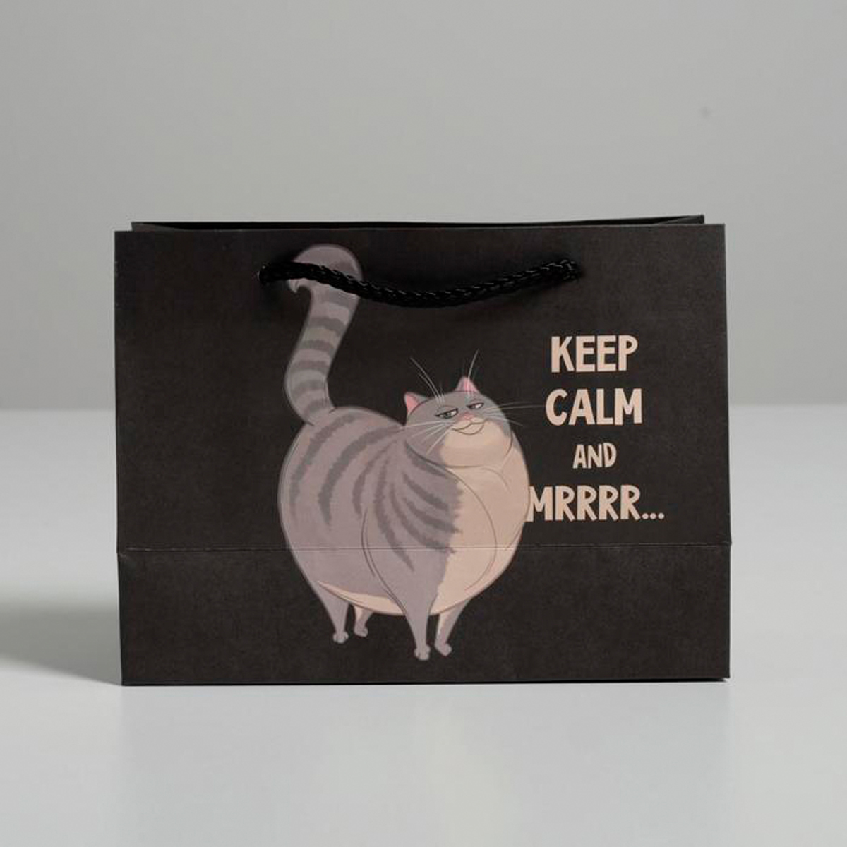 Пакет подарочный "keep calm" 14,5*19,5*8,5 см (1/250) "дарите счастье" 4783331