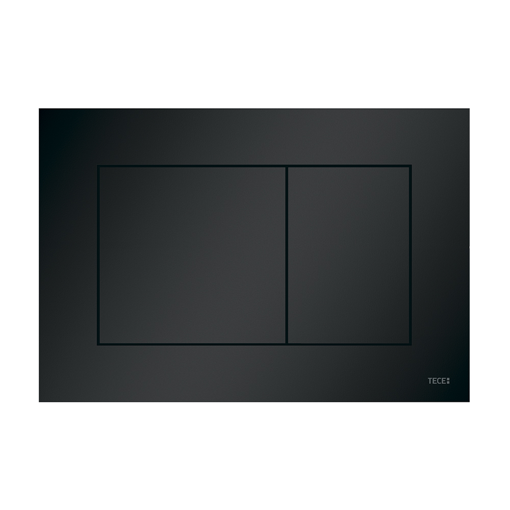 Пластиковая панель смыва TECEnow черная матовая для инсталляции унитаза 150 x 220 x 5 мм
