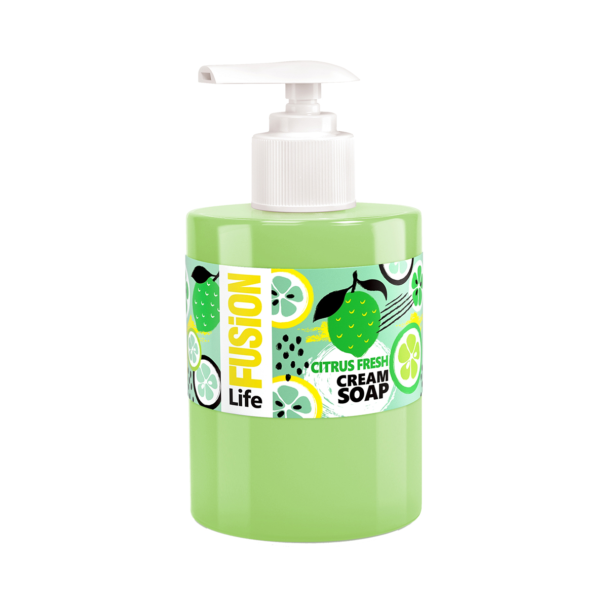 Жидкое крем-мыло "цитрусовый фреш" 300 мл (1/12) "life fusion"