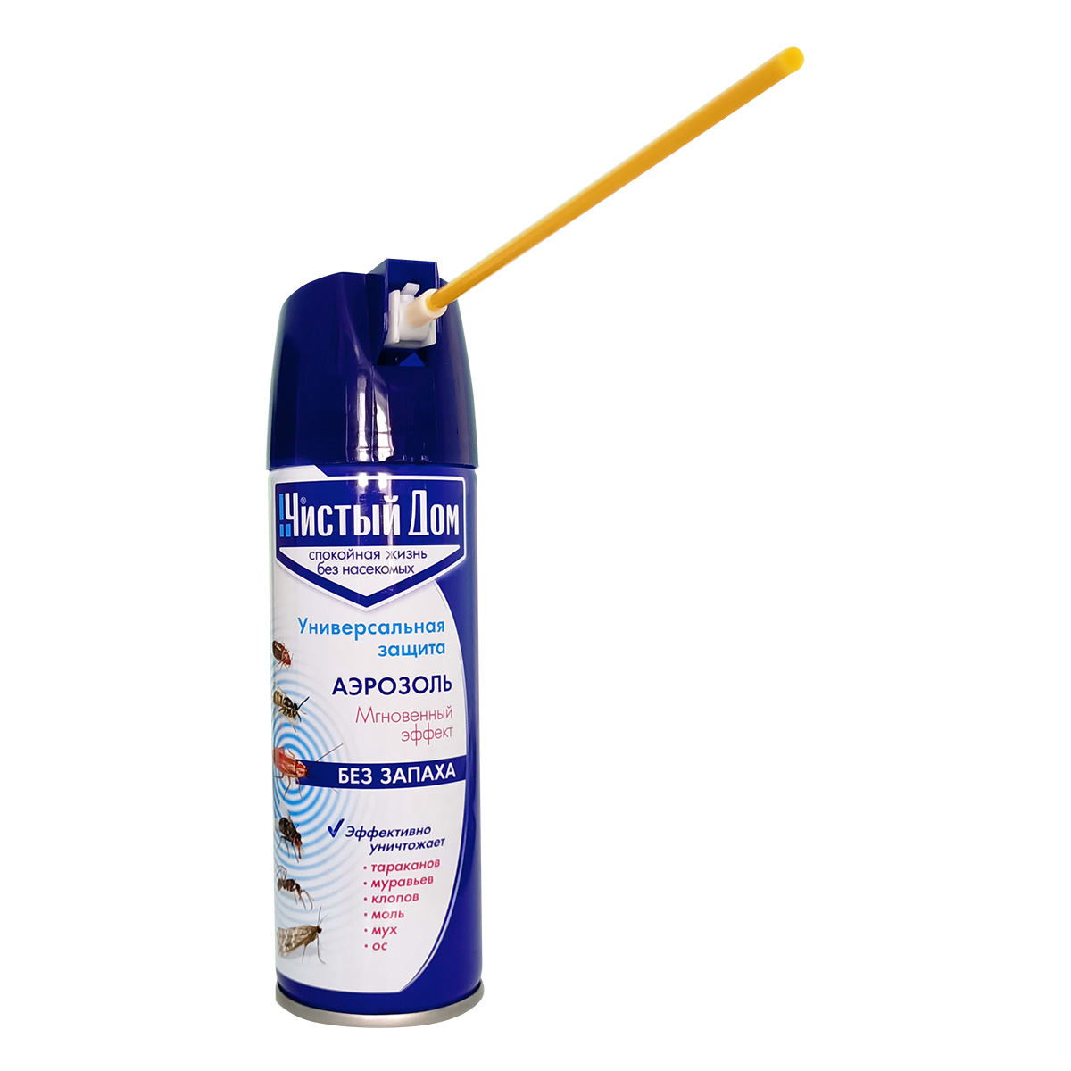 Средство от насекомых универс. "чистый дом" аэрозоль супер 150 мл (1/24)