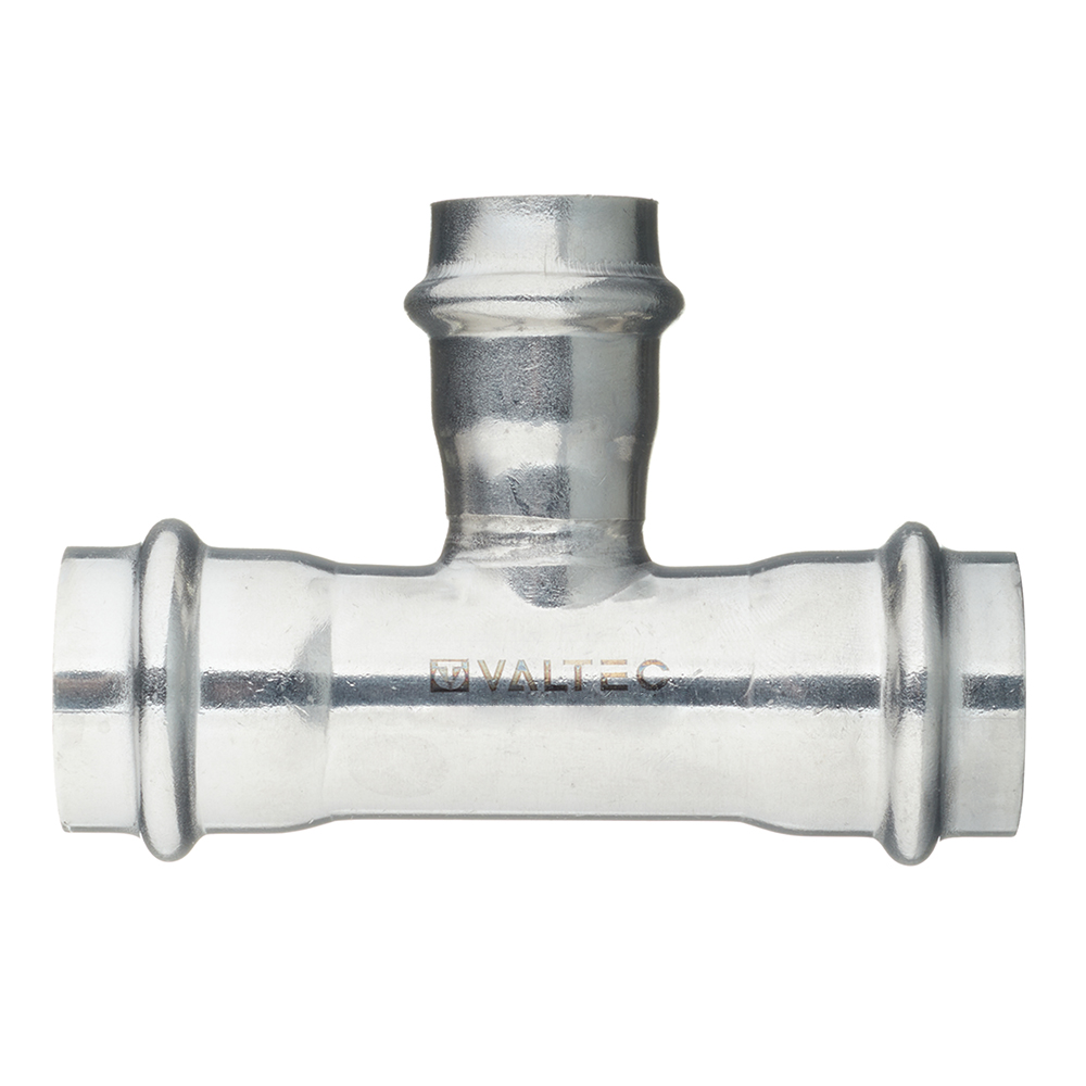 Тройник пресс 28 x 28 x 22 мм нержавеющая сталь VALTEC