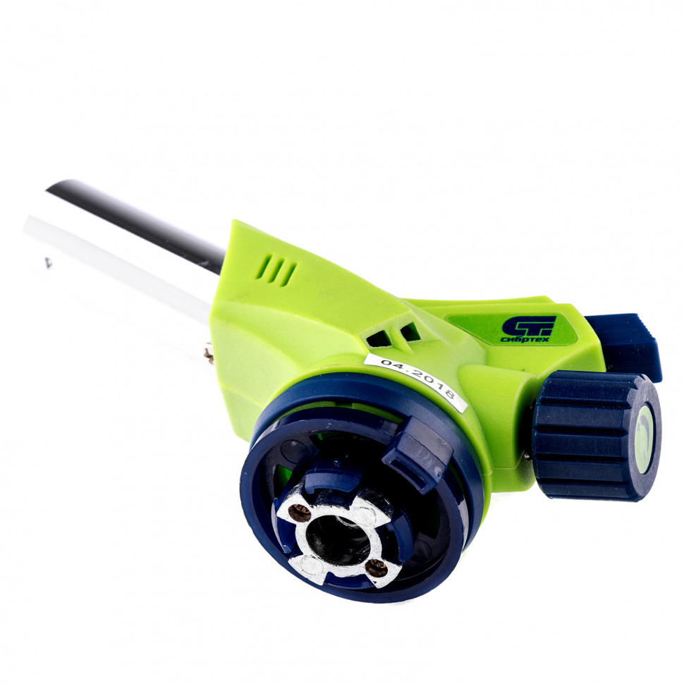 Горелка газовая на бутановый баллон, пьезоподжиг Сибртех (91421)