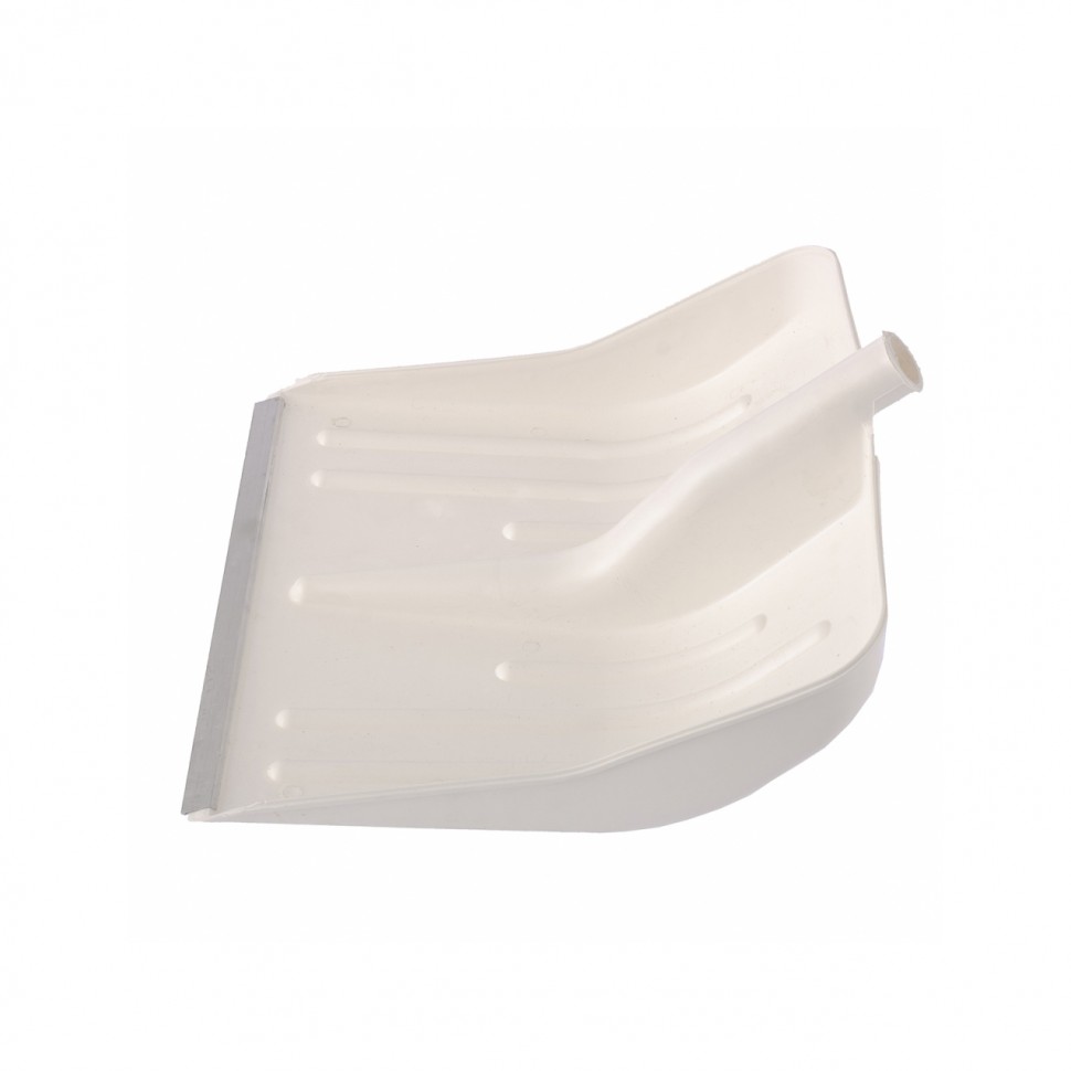 Лопата для уборки снега пластиковая, белая, 420 х 425 мм, без черенка, Сибртех (61615)