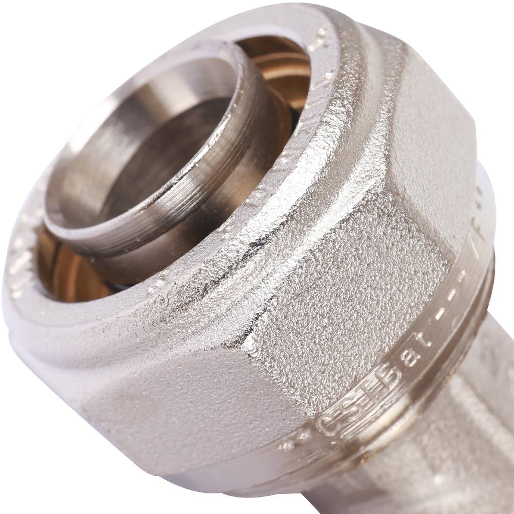 Тройник переходной 26 x 3/4" x 26 НР обжимной TIEMME для металлопластиковых труб