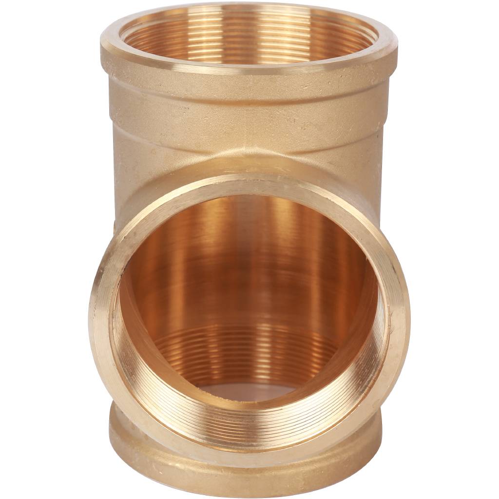 Тройник резьбовой ВР 3" латунь STOUT