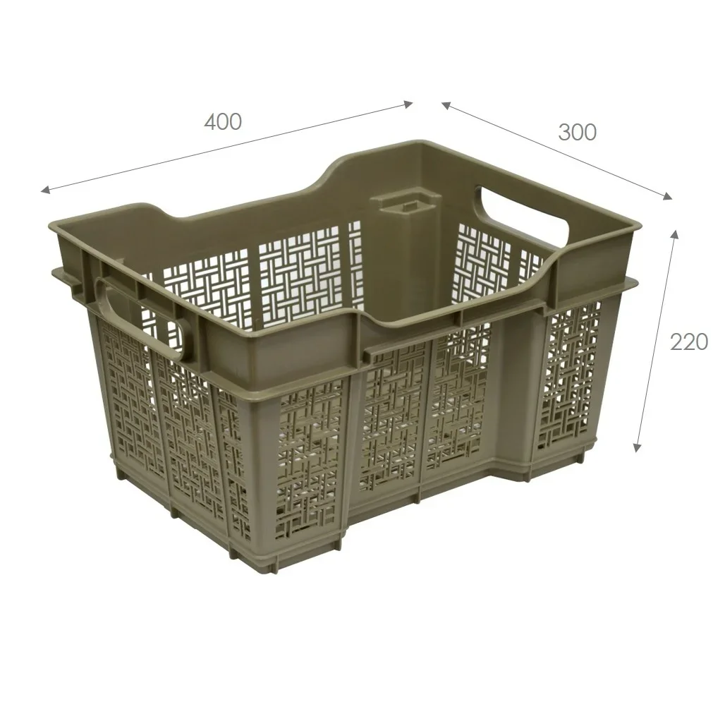 Ящик универсальный 400*300*220 мм  16 л (капучино) (1/12) "виолет"
