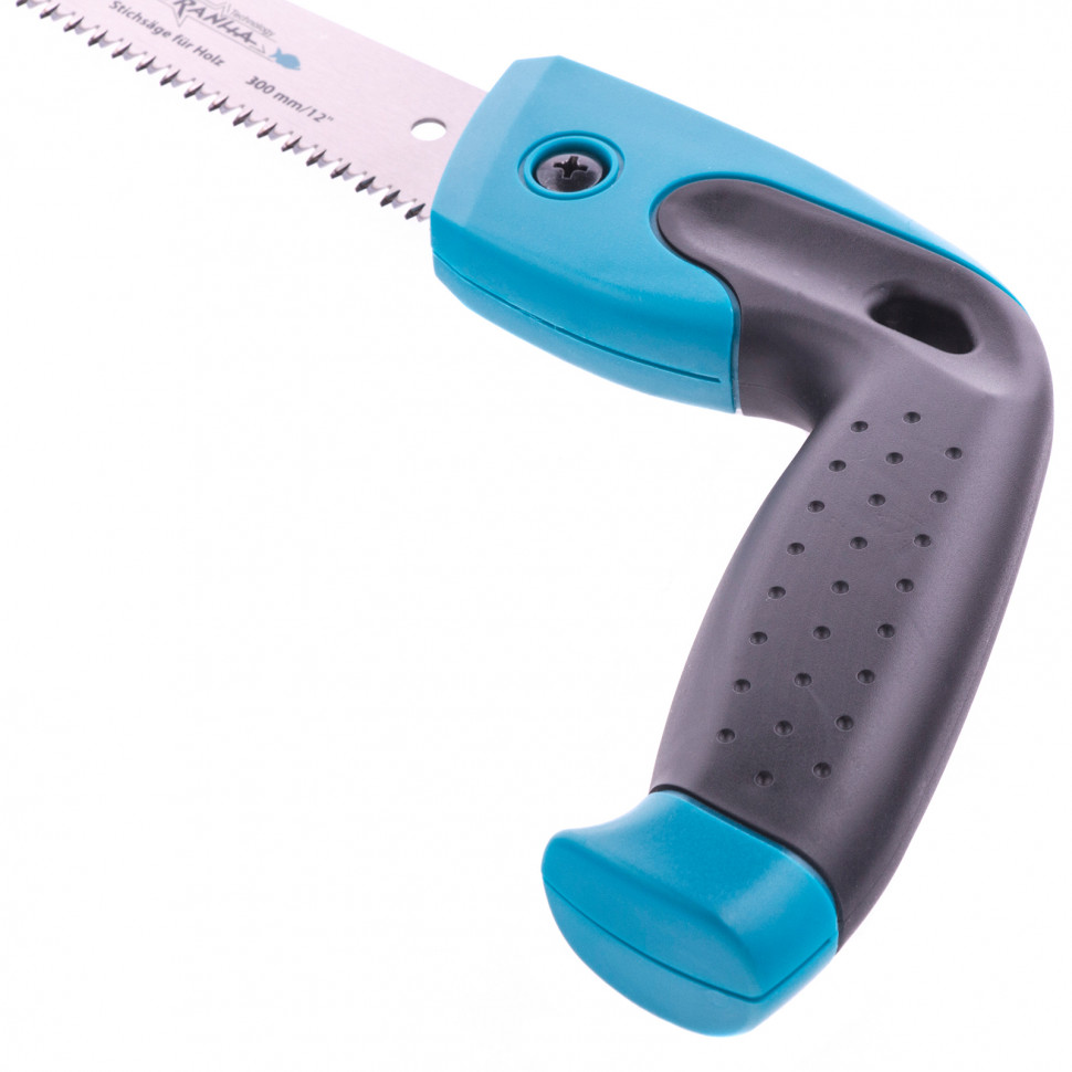 Ножовка по дереву Piranha, выкружная, 300 мм/12", 11-12 TPI, каленый зуб 3D, двухкомпонентная рукоятка Gross (23100)