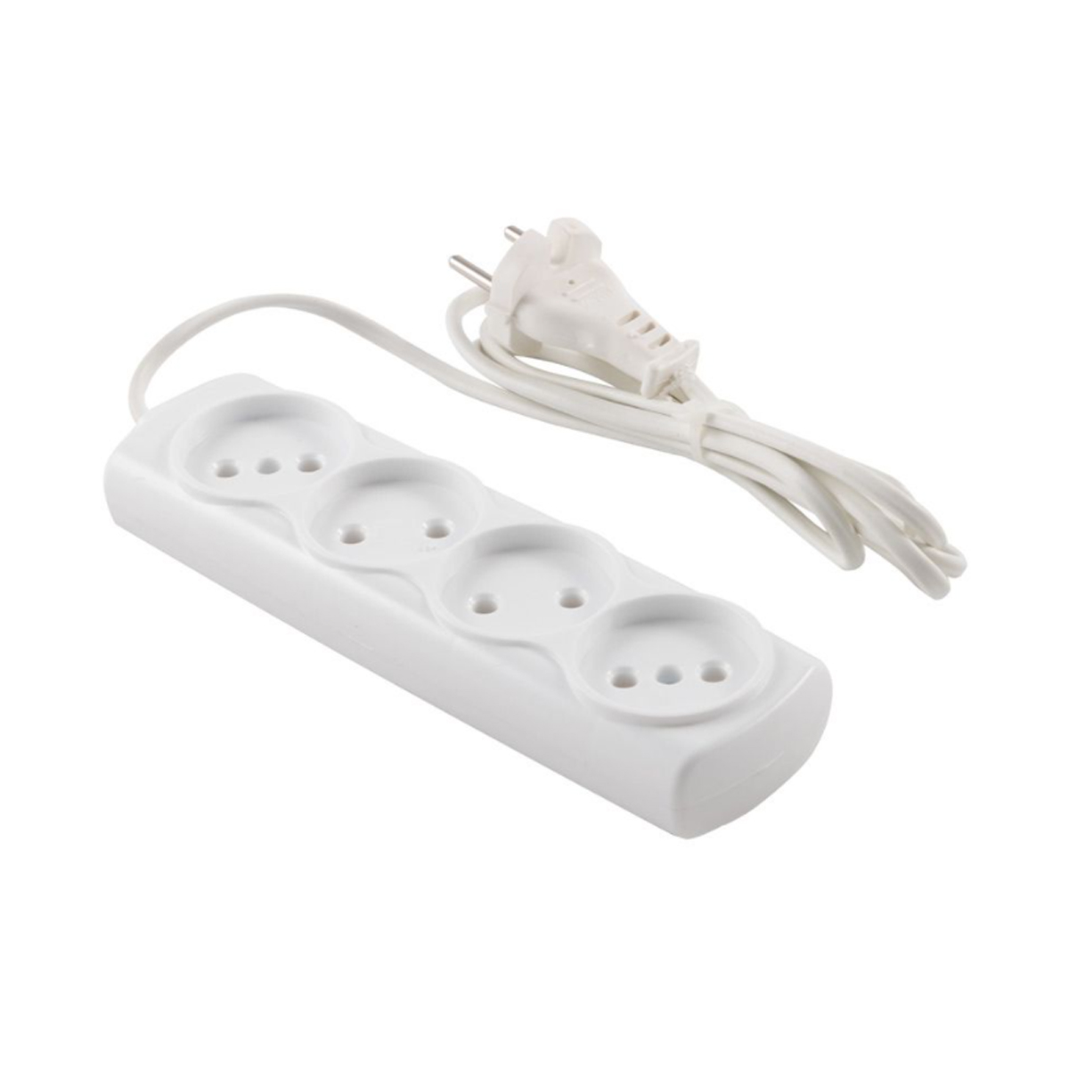 Удлинитель "engy эконом"  1,7 м, 4 розетки (шввп 2 х 0,75), белый (1/50)