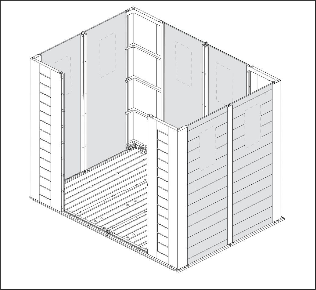 Сарай "Фактор 8x6" (размеры 248 х 178 )