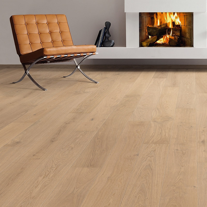 Паркетная доска Haro Series 4000 (5G) 538959 Дуб Пуро Белый Маркант брашированный однополосный 2V2200 x 180 x 13.5мм