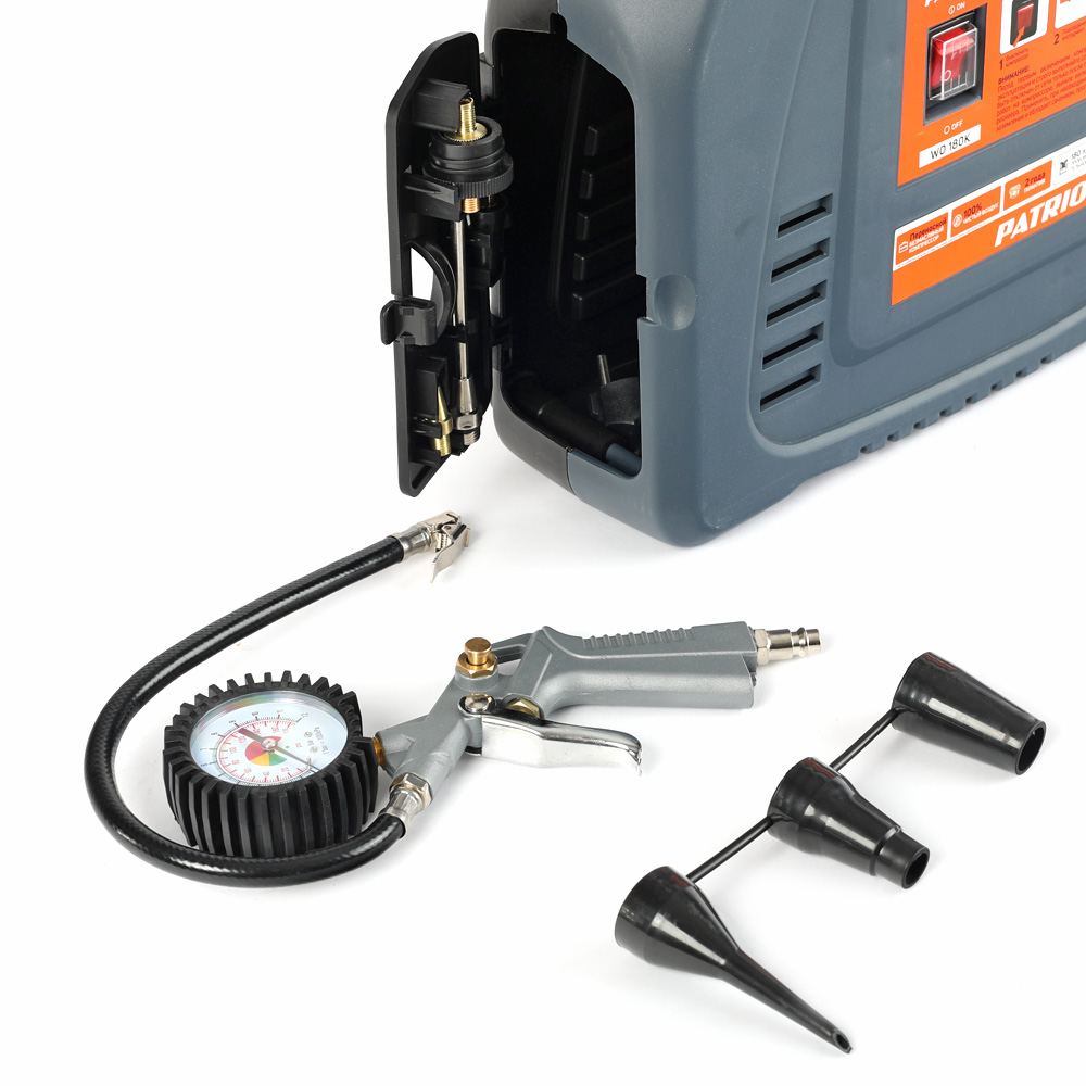 Компрессор поршневой безмасл. wo-180k (1/2) "patriot" 525301905