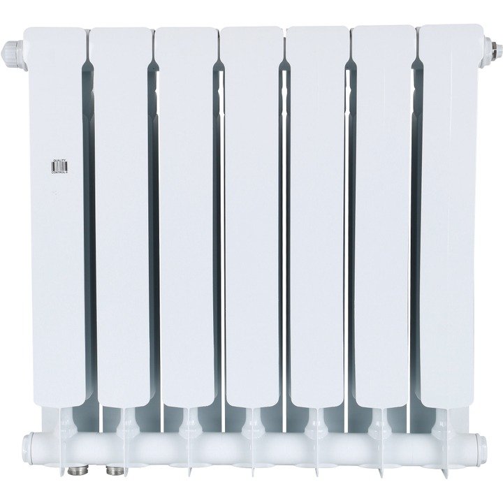 Радиатор STOUT Space 500 мм 7 секций, биметал. (нижнее правое подключение) на 12,9 кв.м.