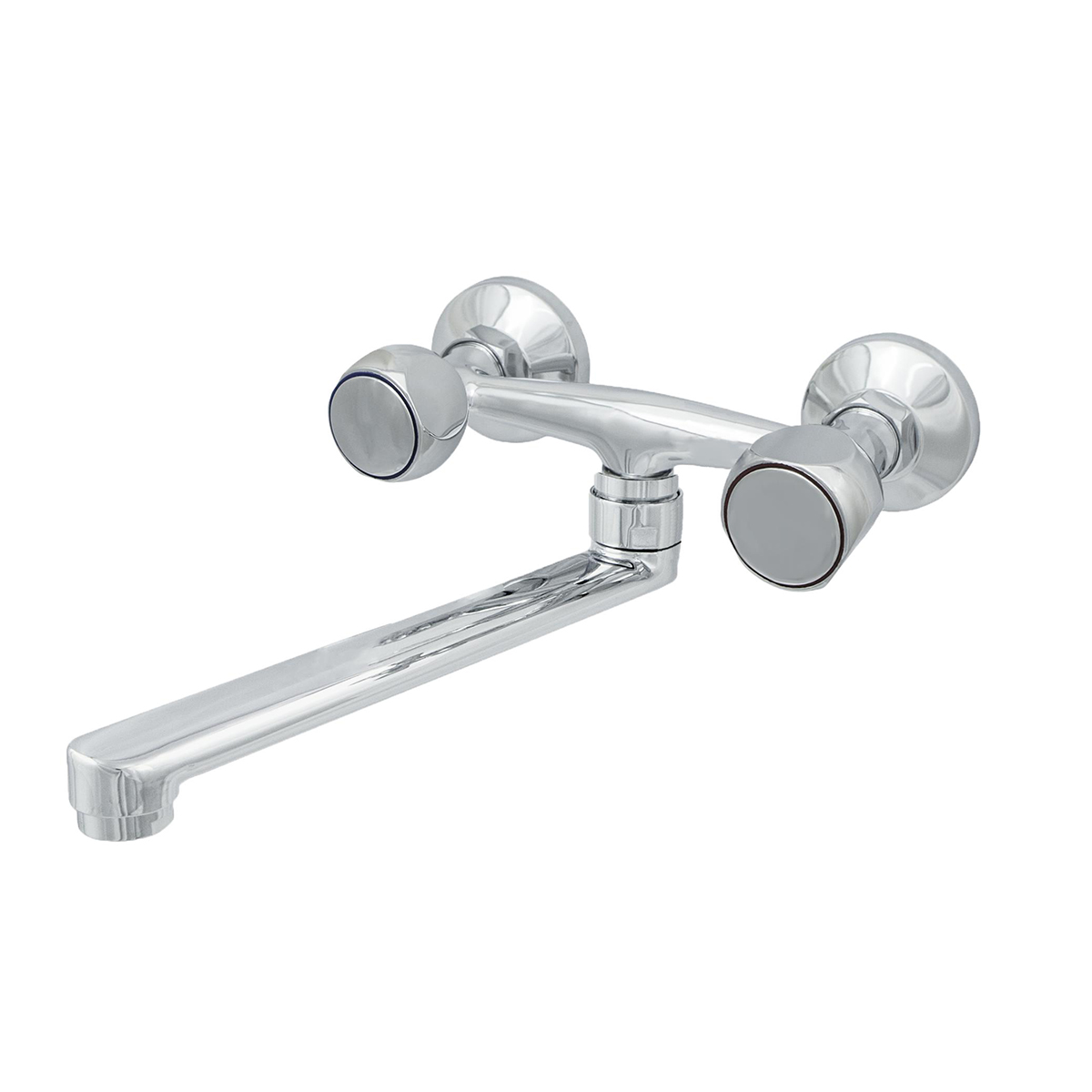 Смеситель для кухни (настенный) "эко" цс-см 294 к м_супер поворотный излив, двухвент. (1/10)