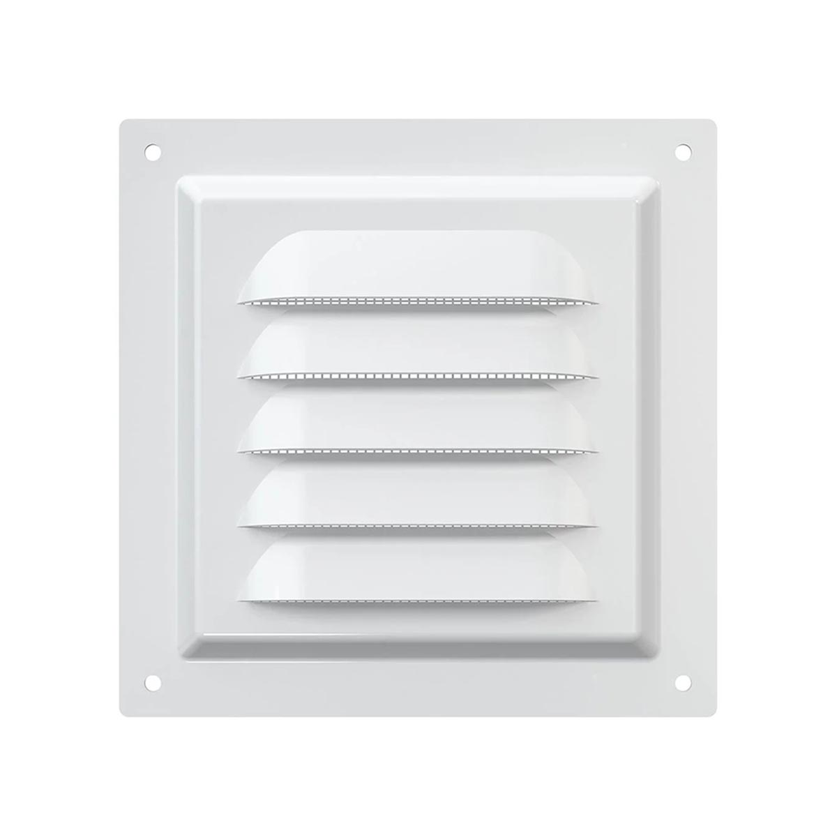 Решетка вентиляц. с сеткой 125 х 125 мм метал. (1/100) "эра" 1212мэ