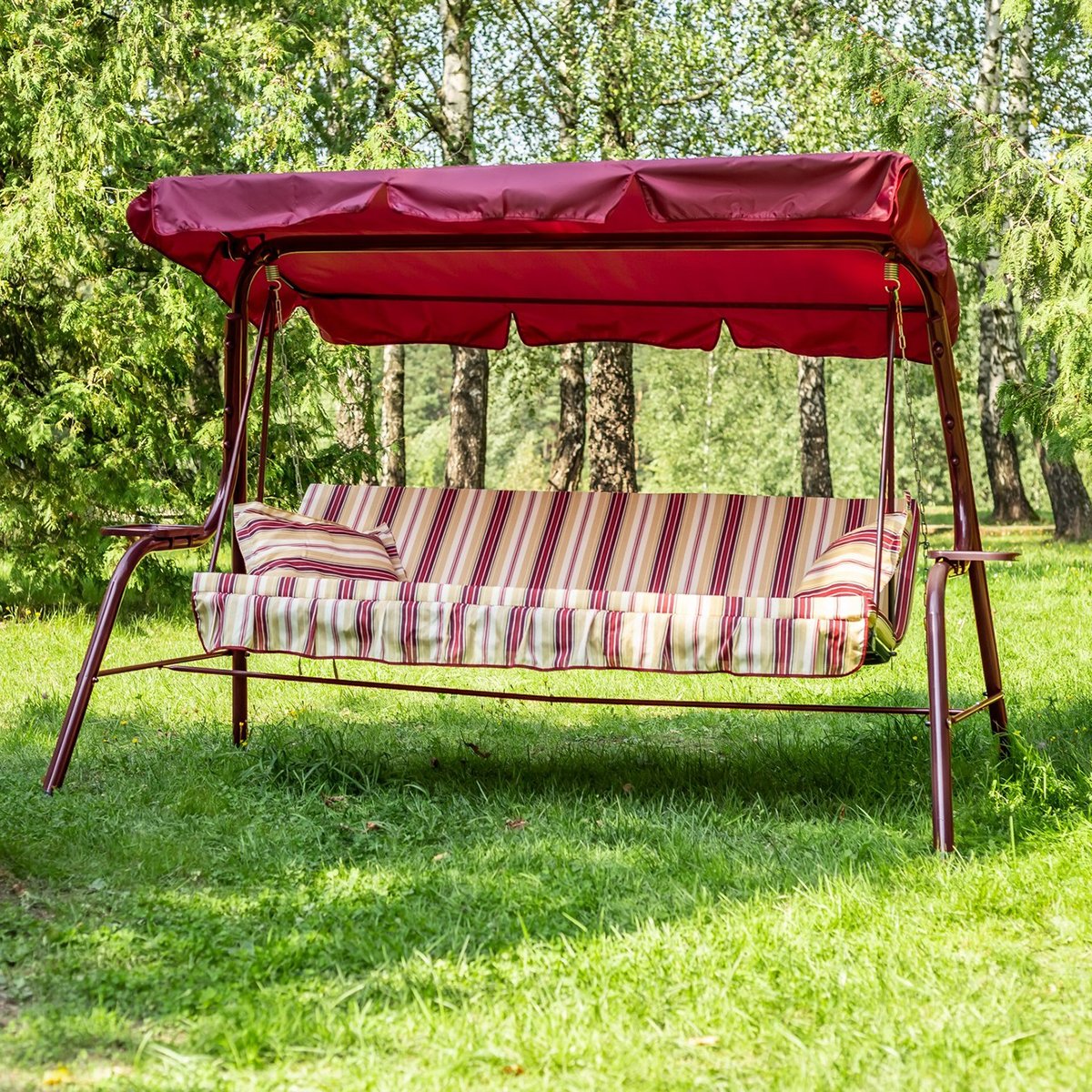 Качели садовые 3-х местные "стандарт nova" (1) "olsa" с790