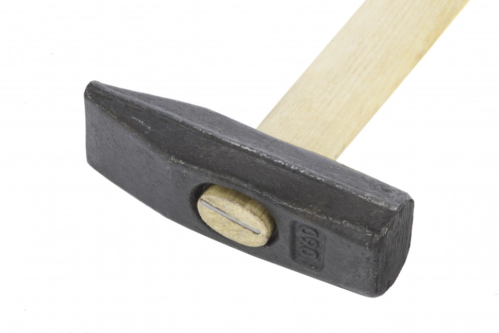 Молоток слесарный, 600 г, квадратный боек, деревянная рукоятка (10271)