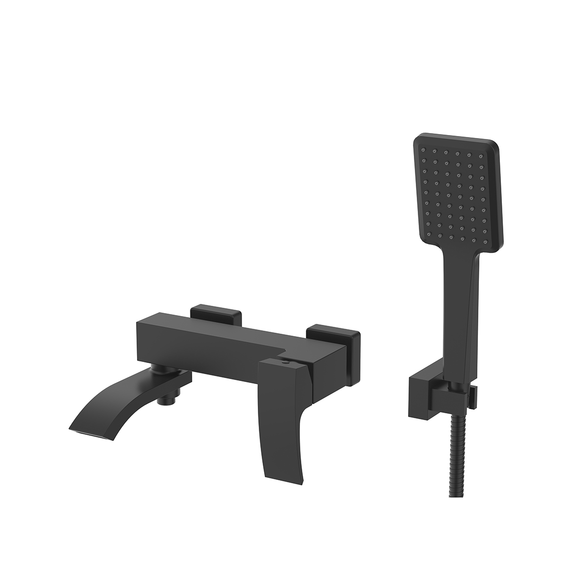 Смеситель для ванн g3207-6 короткий поворотн. излив, черный (1/4) "gappo"