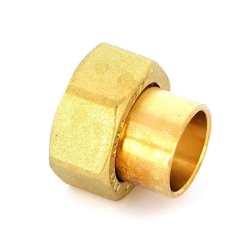 Муфта 18 x 3/4" с накидной гайкой ВР плоская прокладка VIEGA пайка