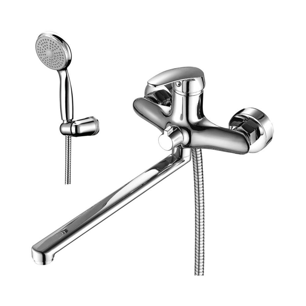 Смеситель для ванн "linara"  lm0451c  длинный плоский излив (1/12) "lemark"