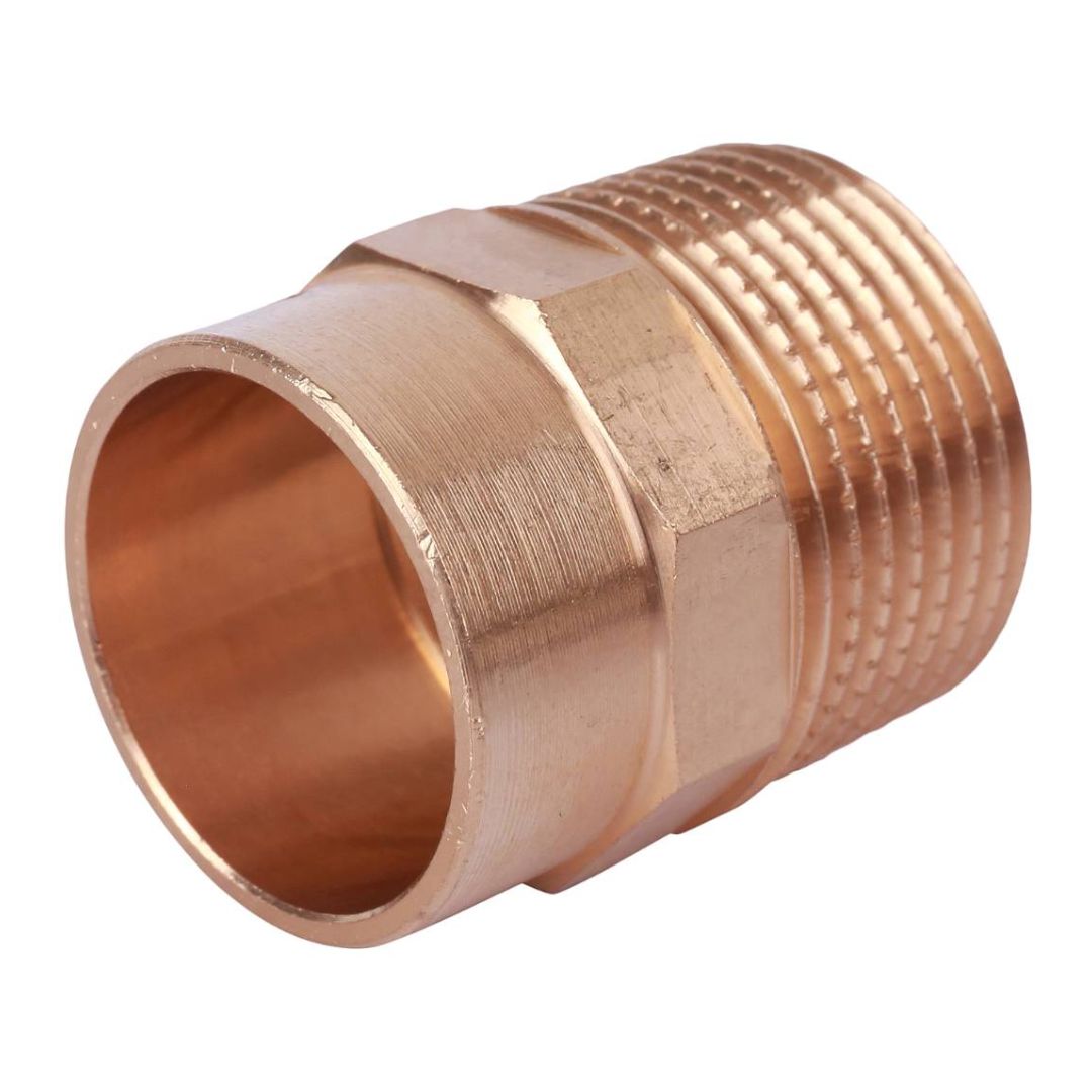 Муфта 22х3/4" переходная (НР) под пайку с наружной резьбой SANHA бронзовая 142432234