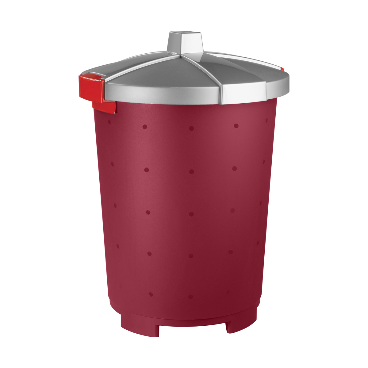 Контейнер для корма 25 л (бордовый) (1/7) "бытпласт"