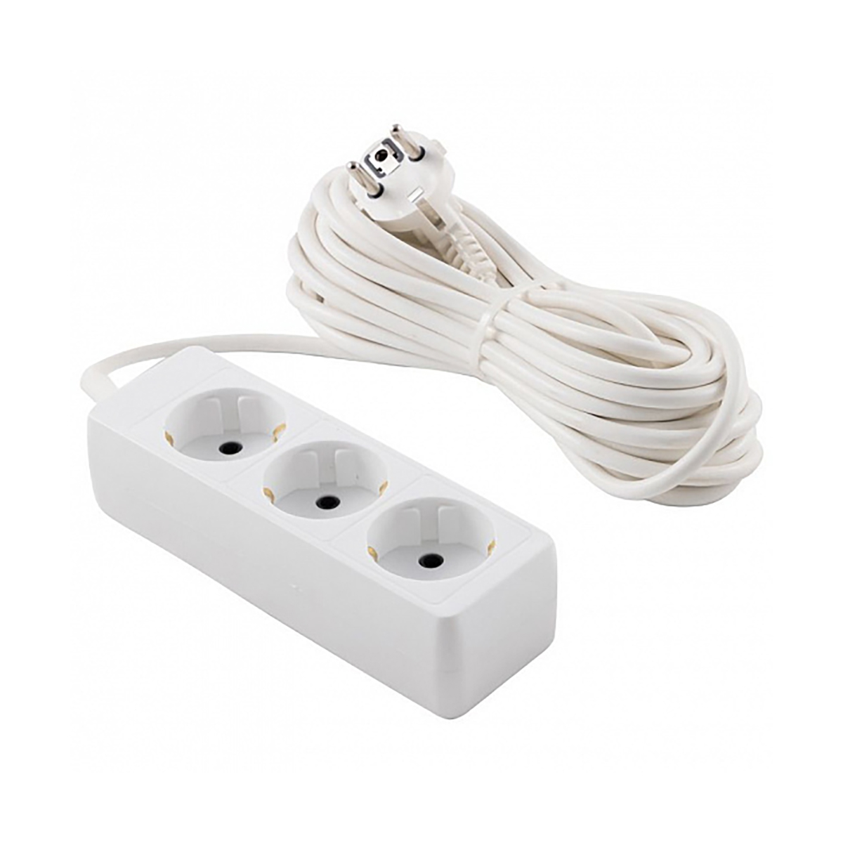Удлинитель "engy гранд"  7 м, 3 розетки с заземл. (пвс 3 х 0,75), белый (1/25)