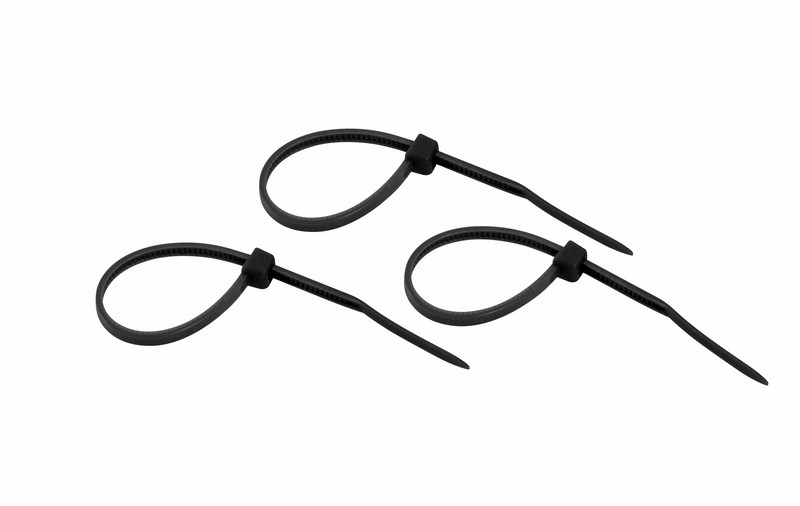 Хомуты нейлон 2,5 х 100 мм (набор 25 шт.), черные (1/10/1400) "rexant" 07-0101-25