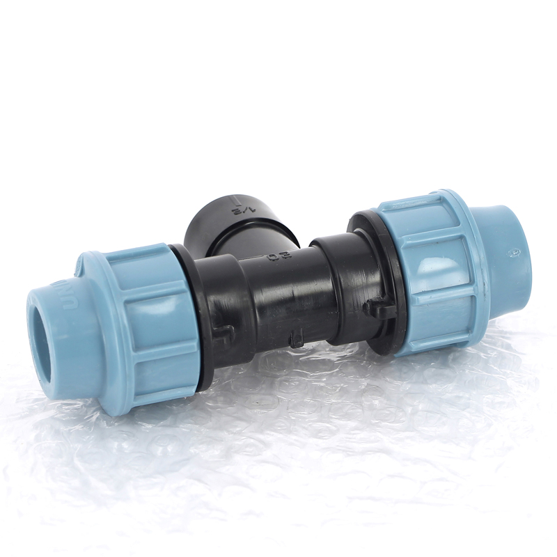 Тройник ПНД переходной под обжим ВР 20 x 1/2" полиэтиленовый UNIDELTA