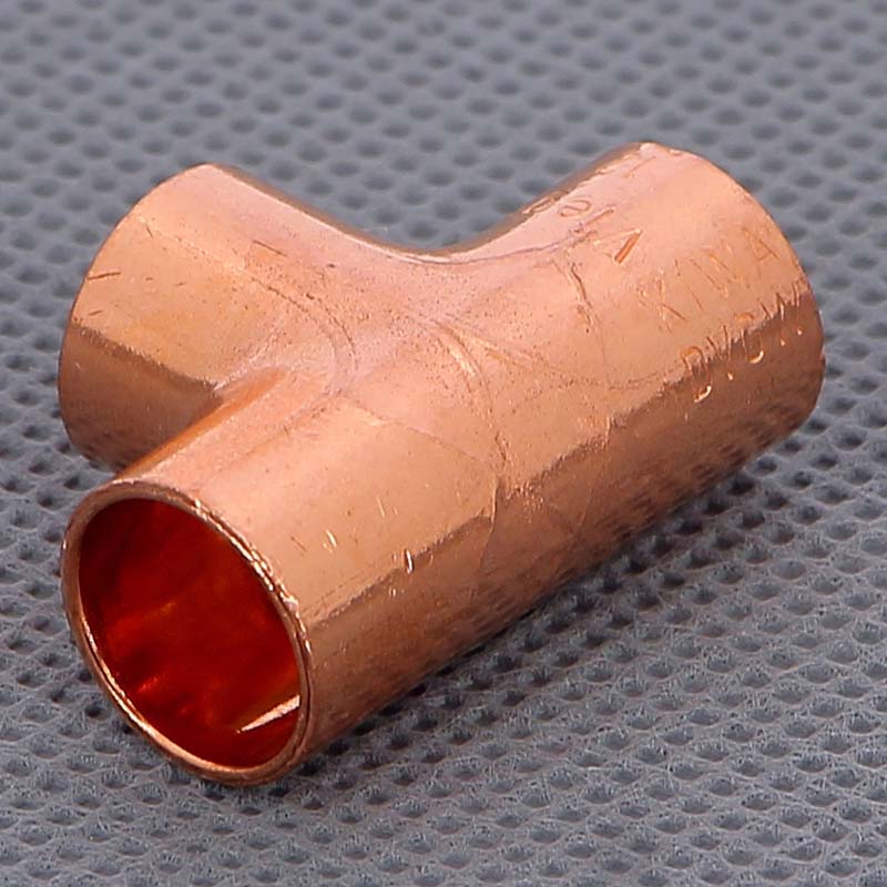 Тройник равнопроходной VIEGA под пайку 12 мм медный