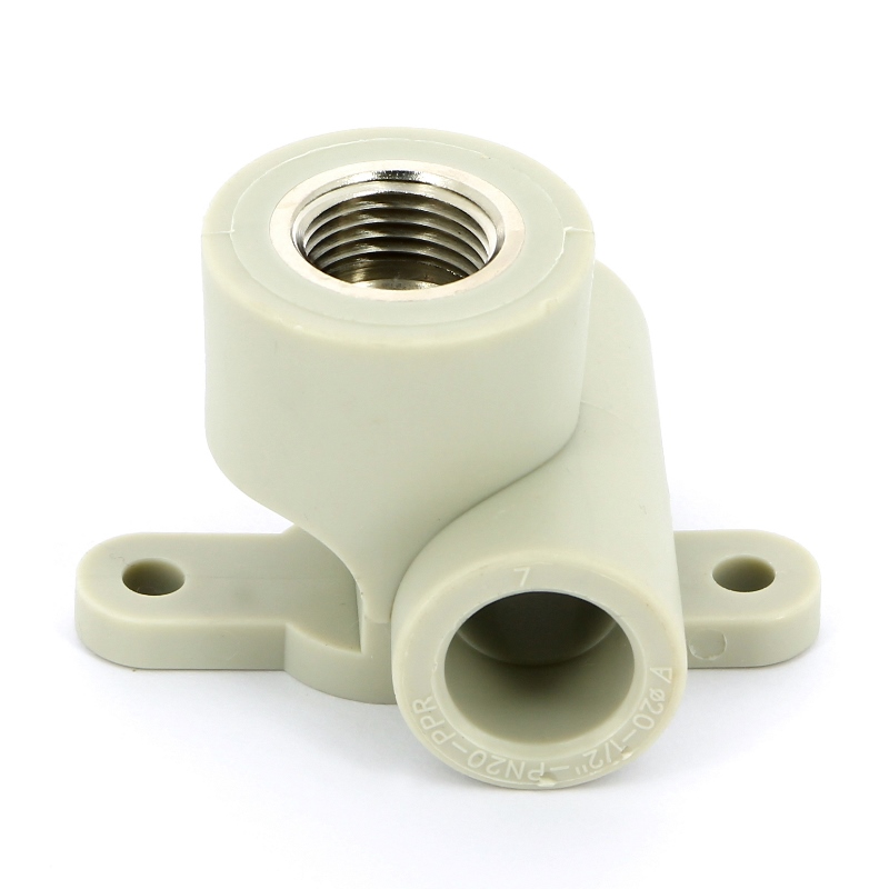 Водорозетка проходная комб. 20 х 1/2" (ВР) PP-R FV-PLAST серый