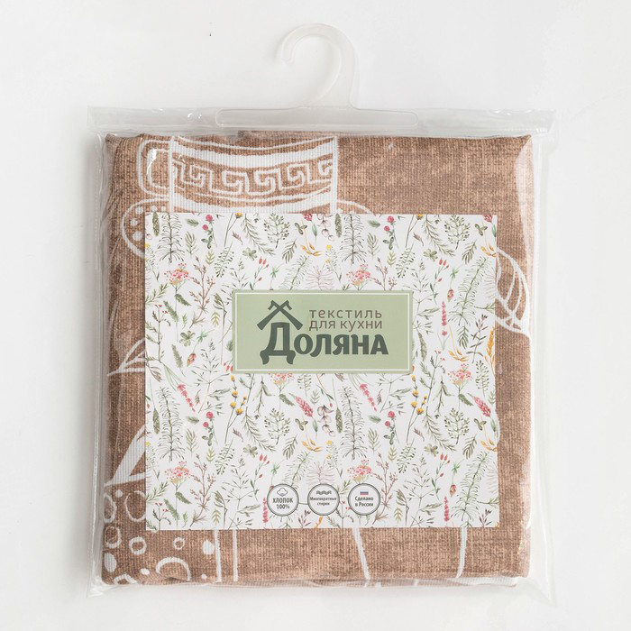 Скатерть "доляна" cup of tea  220*144 см (1/16) 4682763