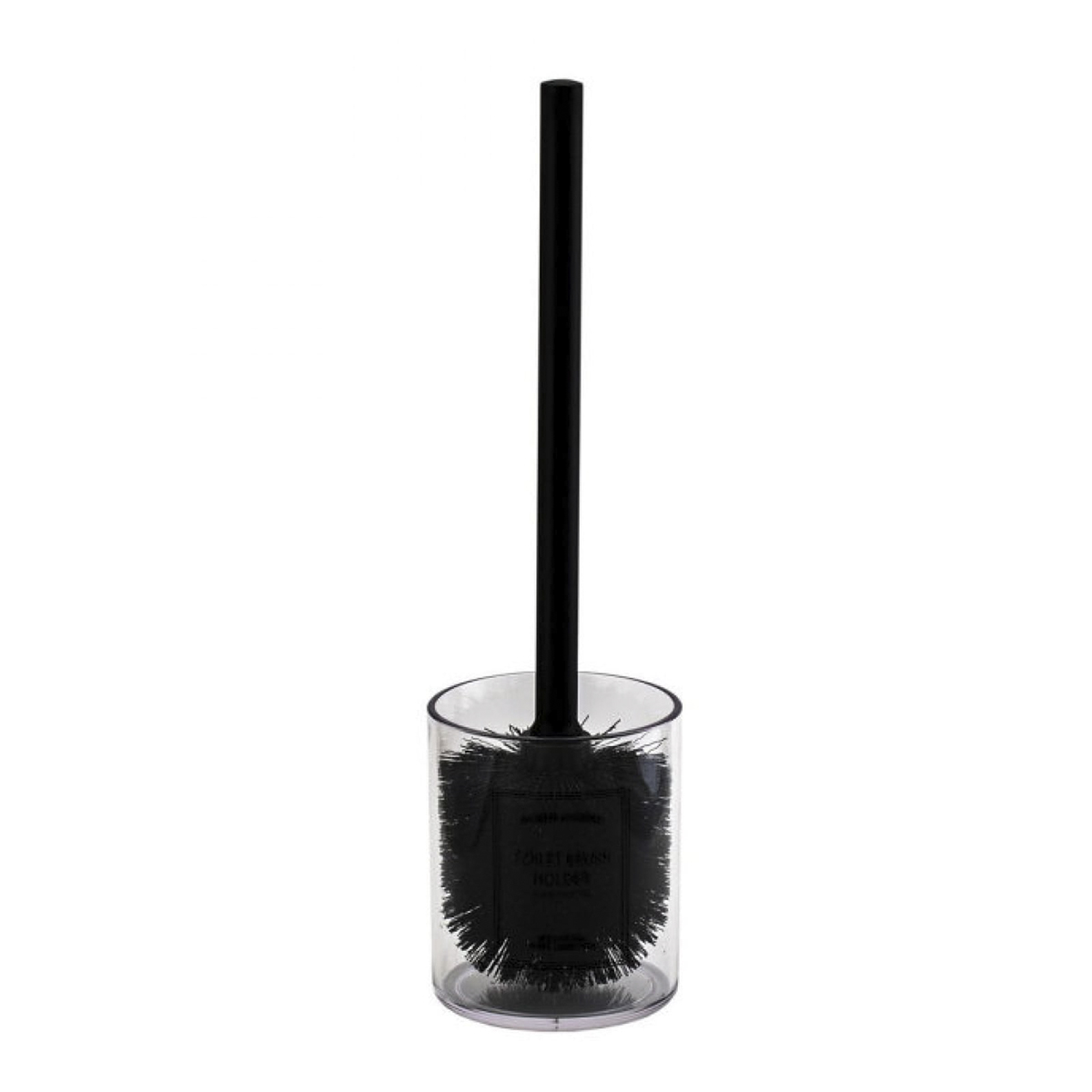 Туалетный набор "clarity" ерш с подставкой, акрил (прозрачный) (1/6) "swensa" swp-1015trp-e