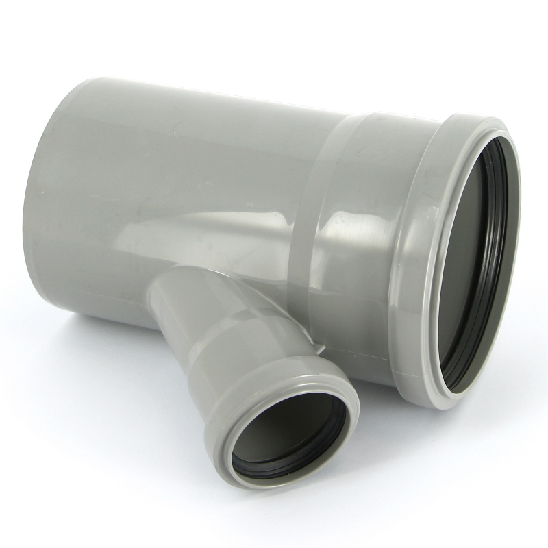 Тройник канализационный 110 х 50 (45°) двухраструбный OSTENDORF