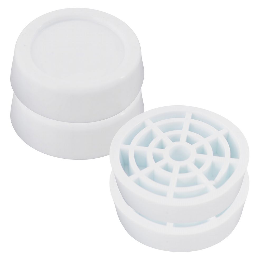 Подставки антивибр. для бытовой техники (круглые белые) 4 шт. (1/15/45) "мультидом" мт76-135