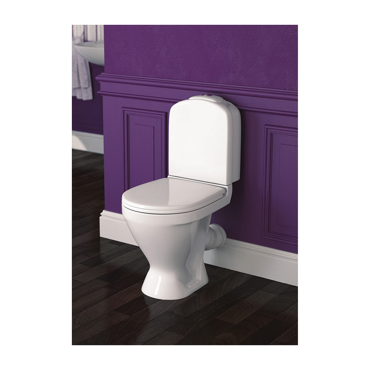 Унитаз напольный "classic" белый "sanita luxe"  wc.cc/classic/2-tm/wht.g/s1