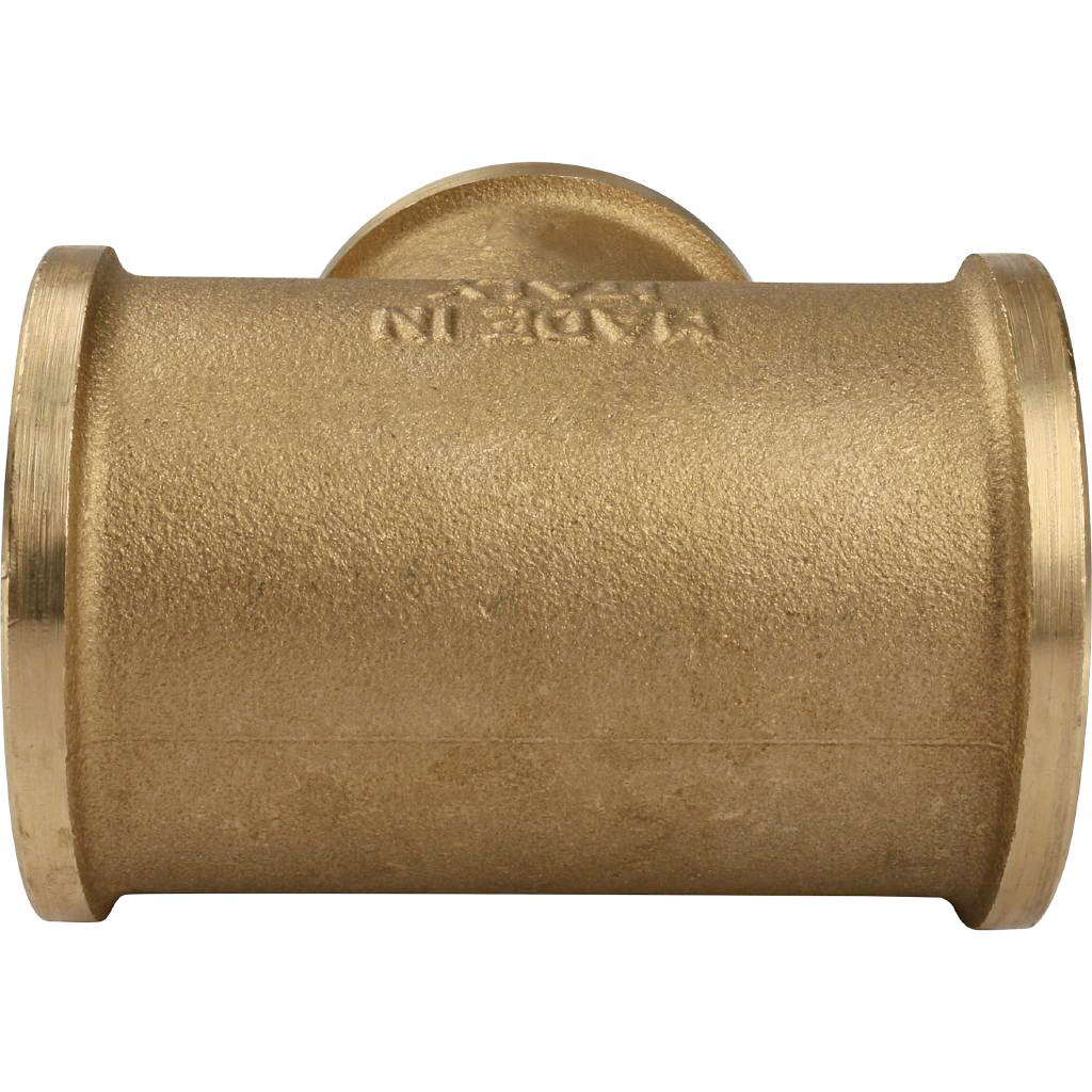 Тройник резьбовой ВР 1" x 3/4" x 1" латунь TIEMME