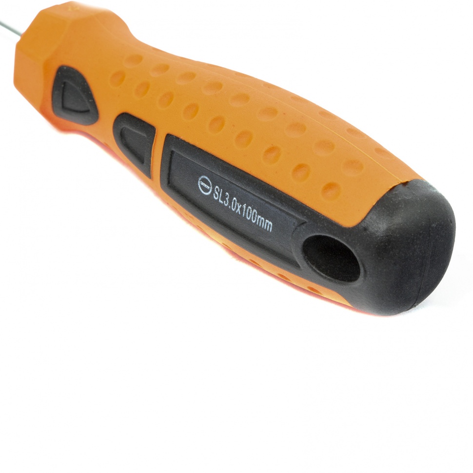 Отвертка "Point", SL3 х 100 мм, CrV, двухкомпонентная рукоятка Sparta (11762)
