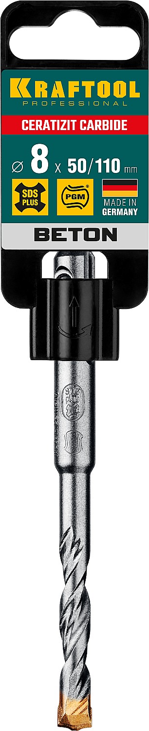 KRAFTOOL Cerazit Carbide, 8 х 110 мм, SDS-plus бур (29320-110-08)