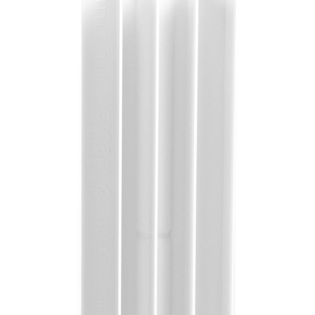 Радиатор STOUT STYLE 350 мм 8 секций, биметал. (боковое подключение) на 9,5 кв.м.