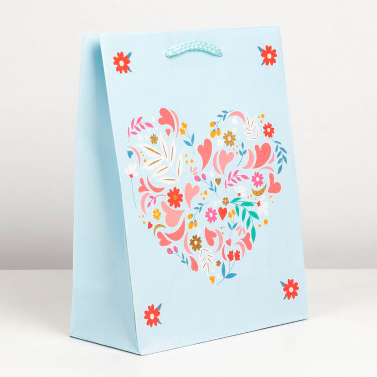 Пакет подарочный ламинир. "present for you" 18*23*8 см (1/350) "доступные радости" 6582698