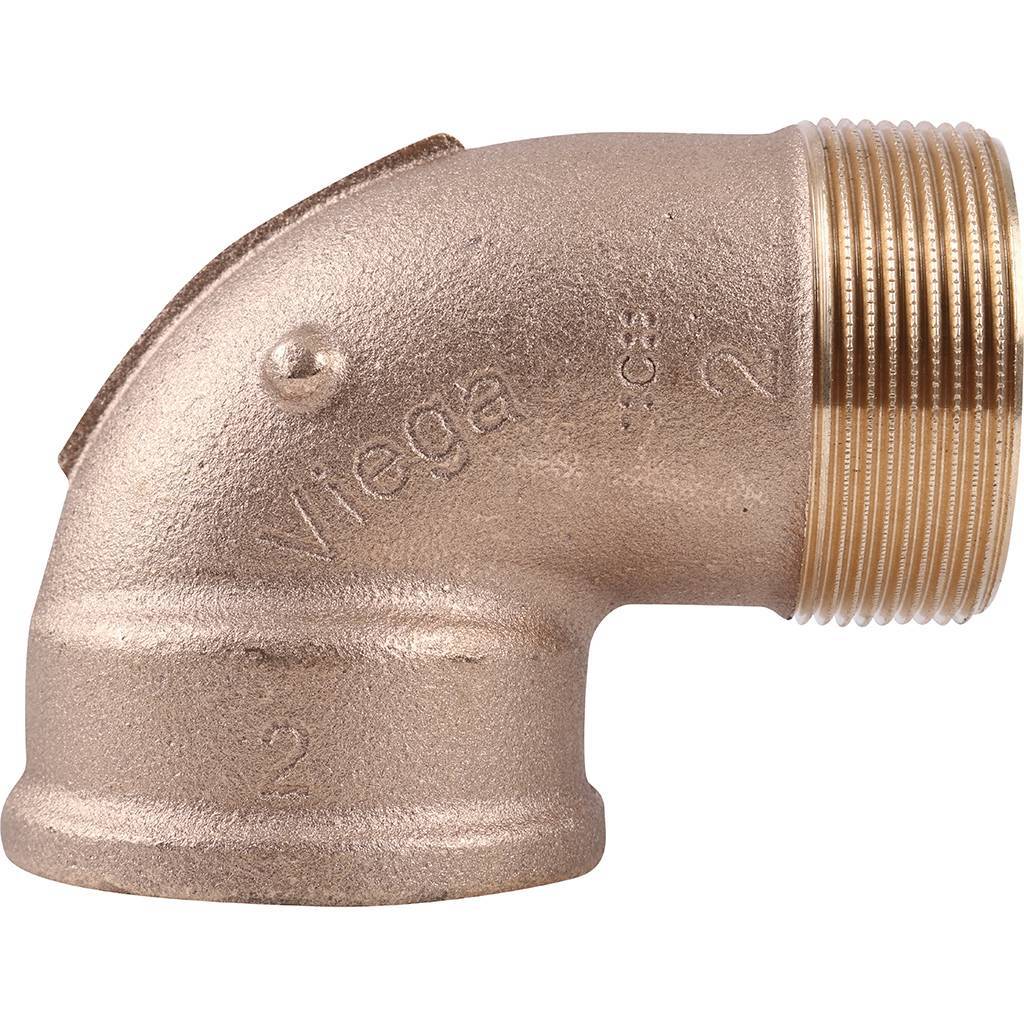 Угол резьбовой 90° ВН 2" бронза VIEGA (264147)