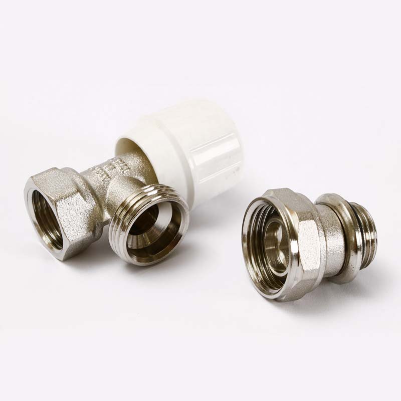 Вентиль ручной угловой 1/2" ВН с разъемным соединением быстрого монтажа UNI-FITT Kvs 2,51