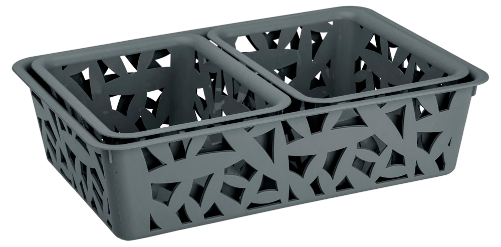 Корзины универс. набор 3 шт. (разм. l+xs+xs) (1/25) "бытпласт"